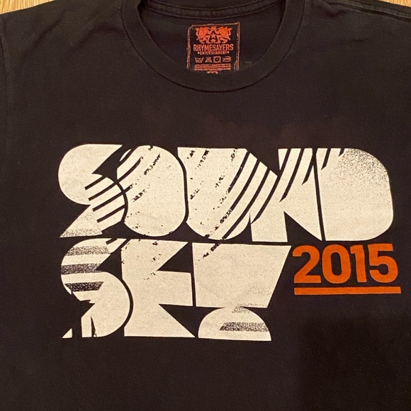 Sound Set 2015 Black Short Sleeve Concert Tee Short / Size M - Picture 2 of 9